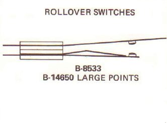 1 Switch rollover Gottlieb mca B-14650